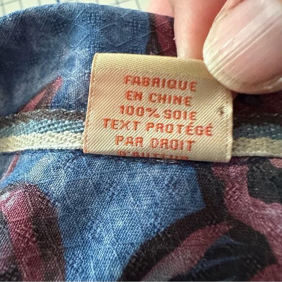 Tommy Bahama men’s Vintage Hawaiian button down Shirt 100% Silk bohemian - Picture 6 of 10